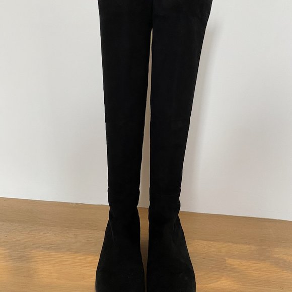 Stuart Weitzman 5050 Suede Over-the-Knee Boots - Picture 6 of 8